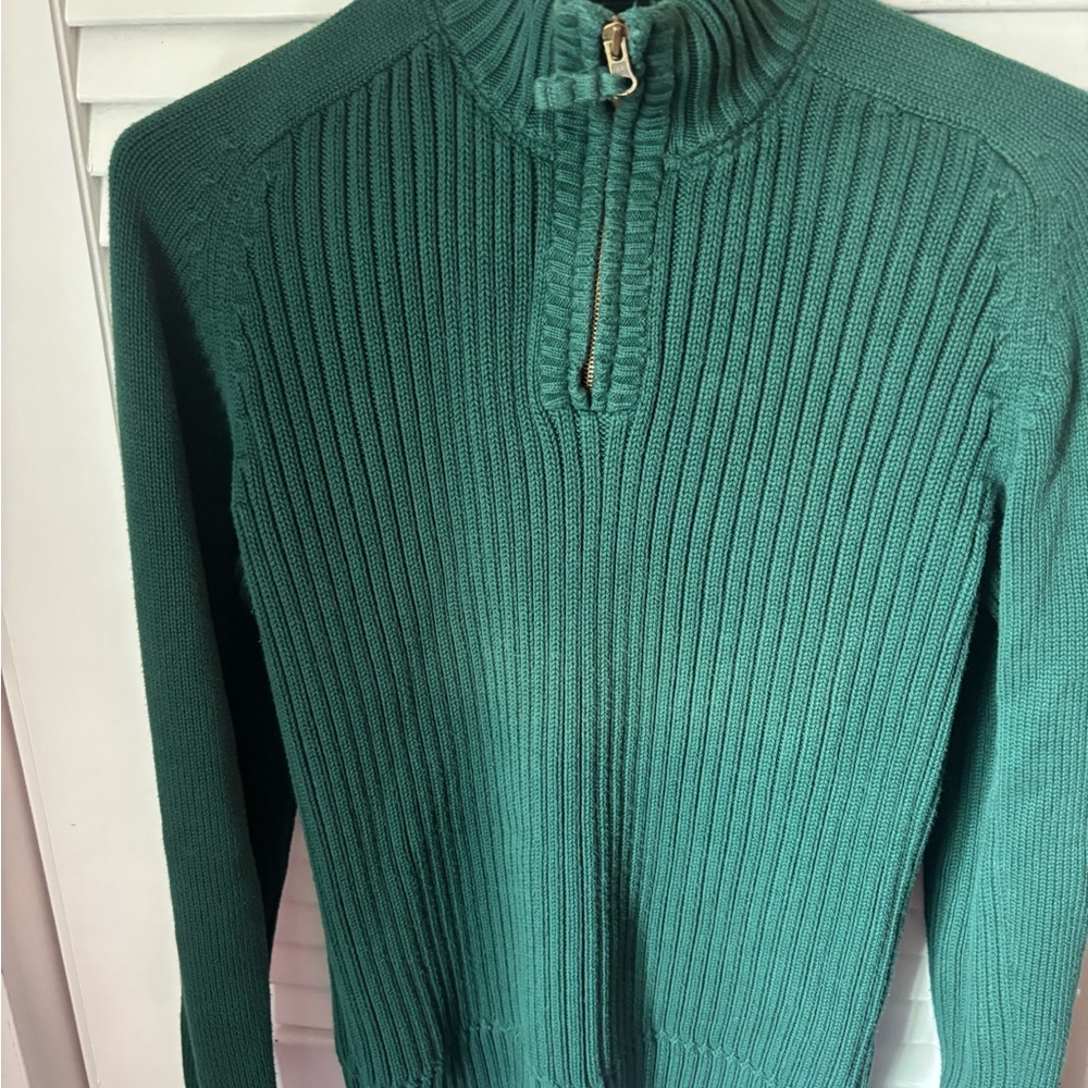 Timberland Men's Green Zip-Up Sweater